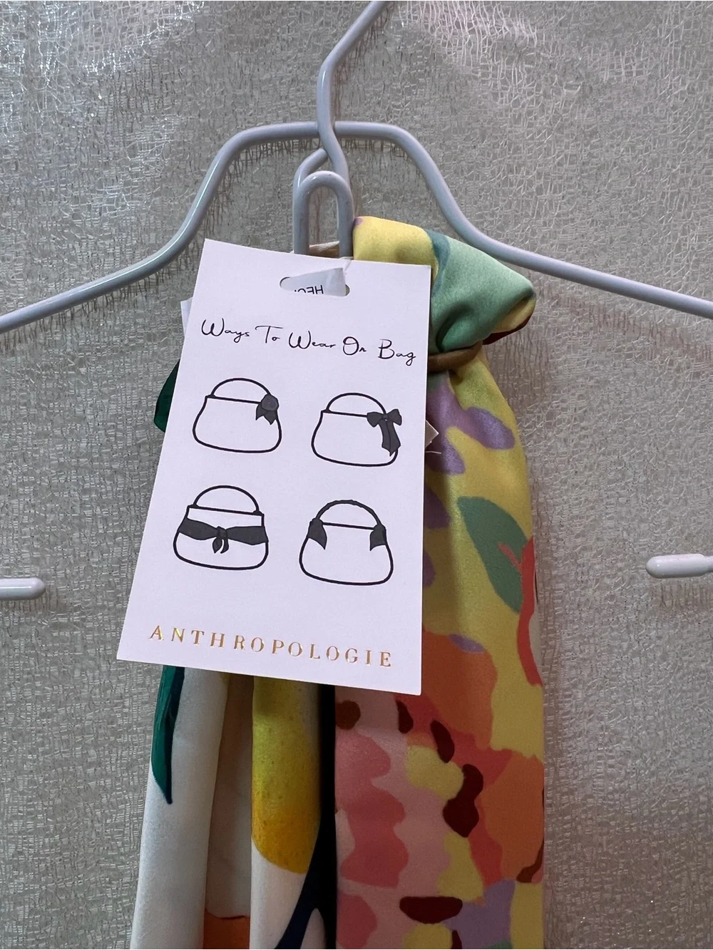 Anthropologie Head Scarfs in Gardenia, nwt